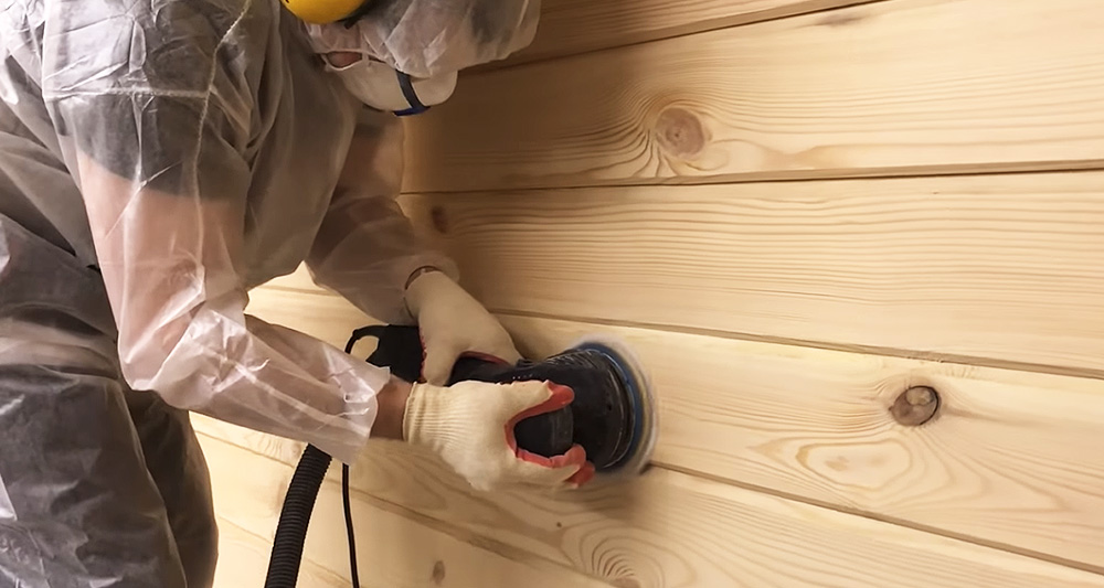 Подготовка поверхности деревянного дома к покраске
